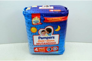 PAMPER SOLE LUNA MUTANDINO 8-15k 15T Ν4 Συσκευασία :4 0150222
