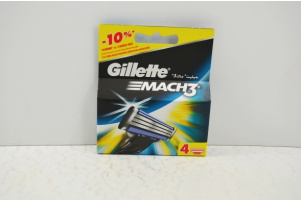 GILLETTE MACH 3 ΞΥΡΑΦΑΚΙΑ ΑΝΤ/ΚΑ ΔΙΑΦ.4Τ Συσκευασία :4 0305786