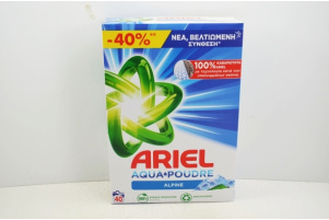 ARIEL ΣΚΟΝΗ ΠΛΥΝ.ΚΟΥΤΙ 2600g AL.ΔΙΑΦ.40Μ Συσκευασία :1 0329101
