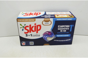 SKIP ΥΓΡΕΣ ΚΑΨΟΥΛΕΣ ΠΛΥΝ. 801,8g. 3n1 38T Συσκευασία :3 0329139