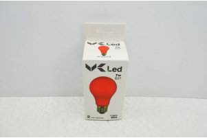 ΛΑΜΠΑ ΧΡΩΜΑ.LED Ε27κοκι 7w Red VK/05064R Συσκευασία :10 0910882