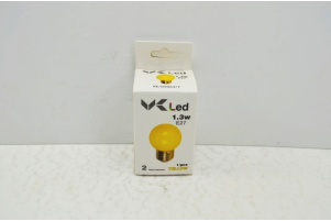 ΛΑΜΠΑ ΣΦΑΙ.LED Ε27κιτ 1,3w Yel.VK/05064Y Συσκευασία :10 0910892